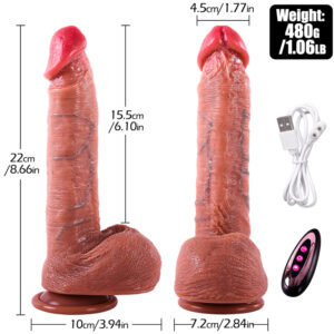 8.66 inchs sexual wellness big & thick dildo sex vibrators female g spot vibrator