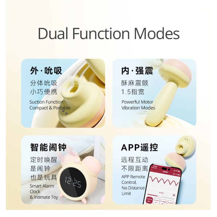 female sex toys Alarm-clock-shaped clitoral stimulator sexual pleasure tools suction vibrator juguetes sexuales with APP & bluetooth remote control - Image 6